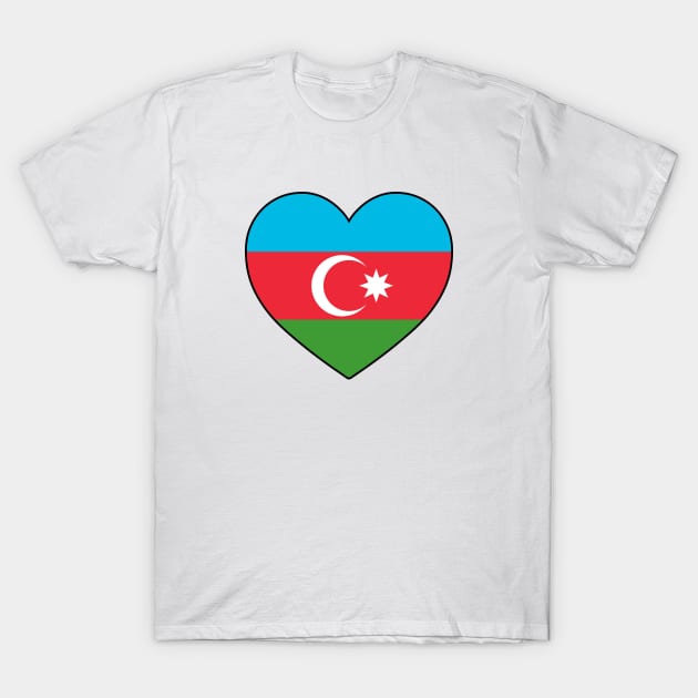 Heart - Azerbaijan _048 T-Shirt by Tridaak